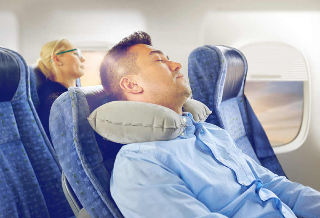 sleep on a plane