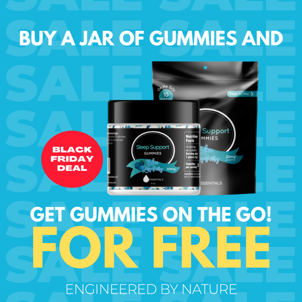 Black Friday Sale Buy One Get One Free! Jar of Gummies